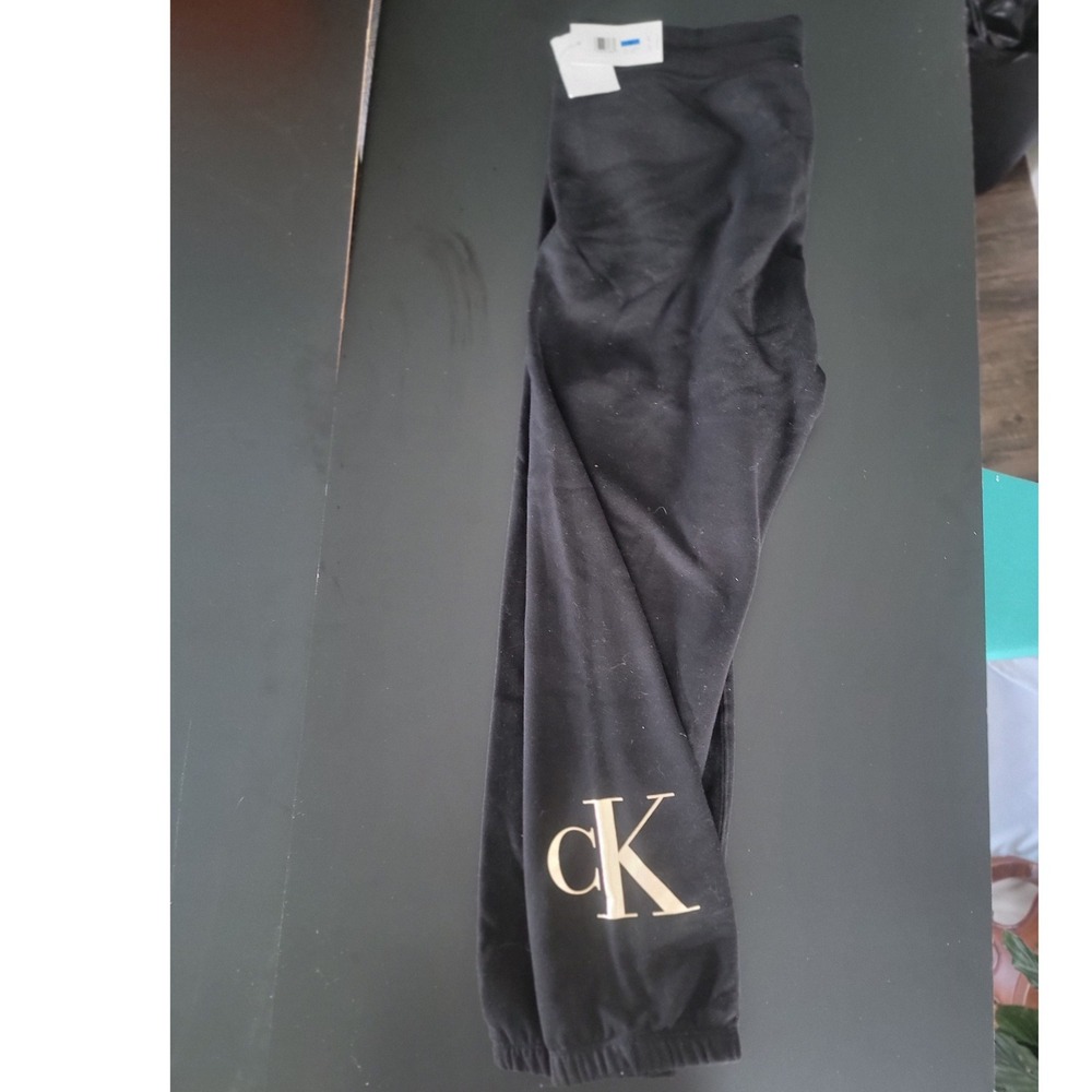Calvin Klein Jeans Womens XL Black‎ Jogger Sweatpants Logo NWT